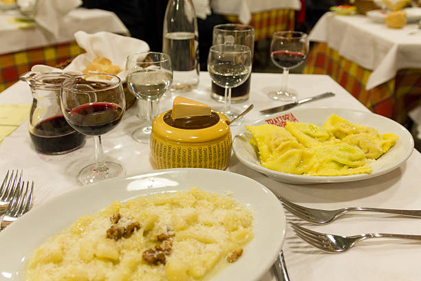 An Italian Dinner stock photo