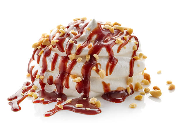 istock whipped cream with chocolate sauce and peanuts 511460288