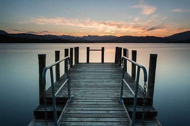 istock Peaceful pier on Lake Windermere, UK Lake District 511460500