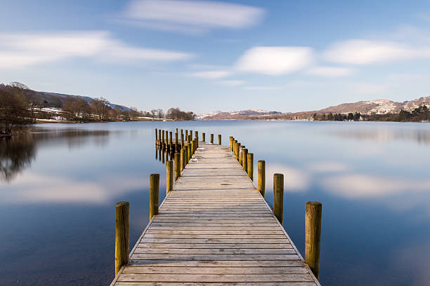 istock Peaceful pier on Coniston Water, UK Lake District 511461202