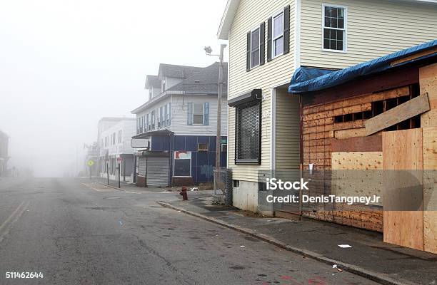 American Innercity Neighborhood Stock Photo - Download Image Now - Community, Poverty, Residential District