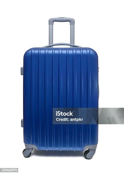 Travel Suitcase Stock Photo - Download Image Now - Suitcase, Blue, Cut Out