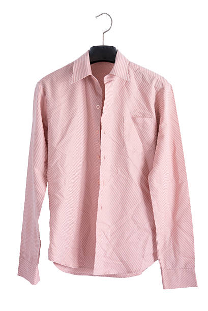 istock Pink creased shirt 511466252
