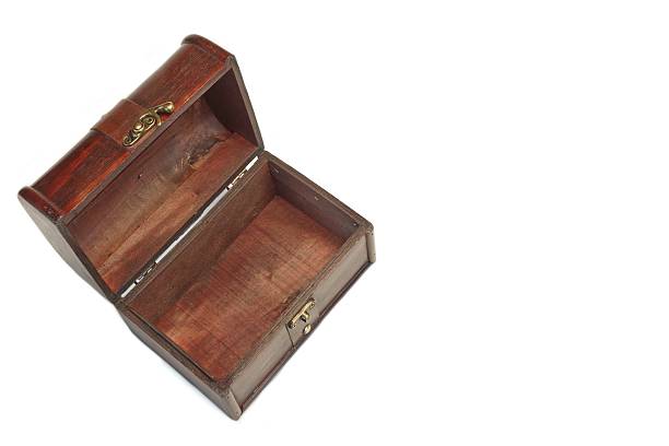 istock Decorative Storage Redwood Box Or Casket Top View White Isolated 511470724