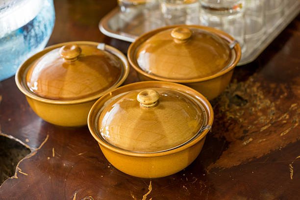 three mini bolw dipping for thai mush