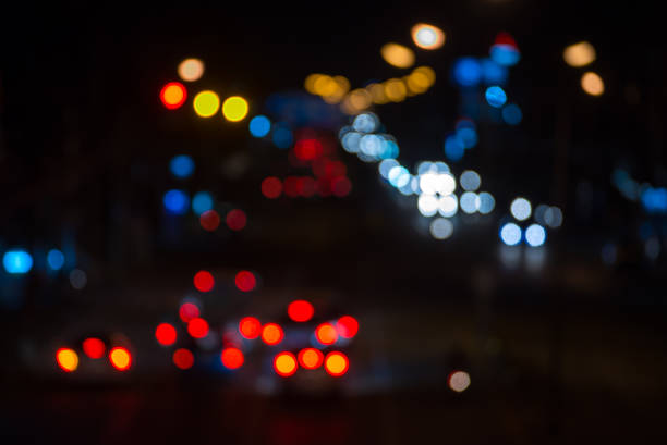 istock Bokeh from car light on the traffic road at city 511472699