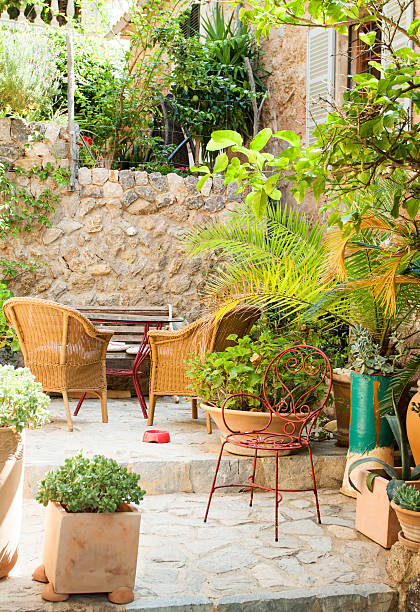 istock Traditional courtyard in  Valdemossa, Mallorca island, Spain 511472905