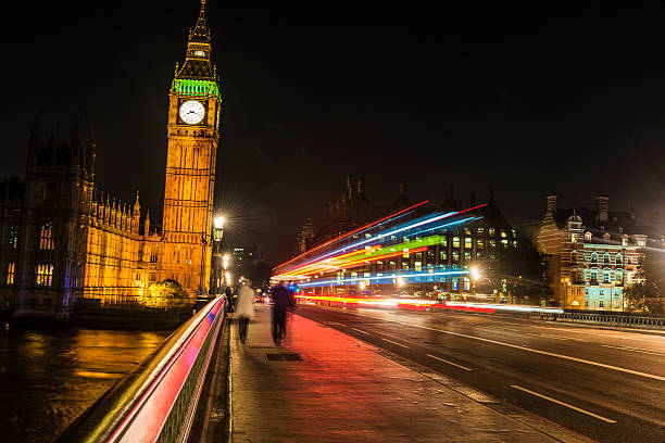 미등 패턴 야간에만 런던, 영국 - london england victorian style big ben dark 뉴스 사진 이미지