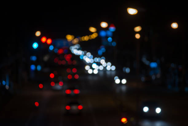 istock Bokeh from car light on the traffic road at city 511473529