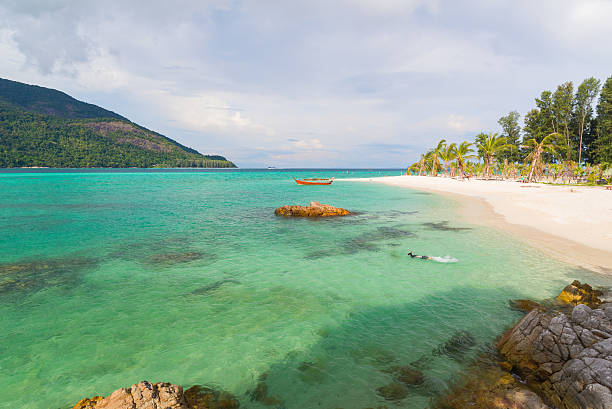 istock Sunrise beach with blue cloud sky in Koh Lipe island. 511476072