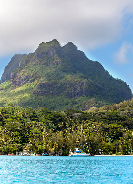 istock sea and clouds over  mount Otemanu on Bora-Bora island, Polynesia. 511477402
