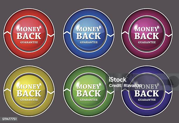 Money Back Guarantee Button Stock Illustration - Download Image Now - Armed Forces Rank, Award, Badge