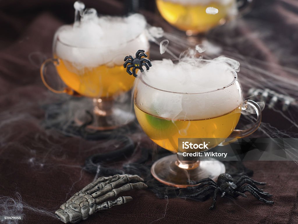Halloween drink Halloween drink for party, selective focus Halloween Stock Photo
