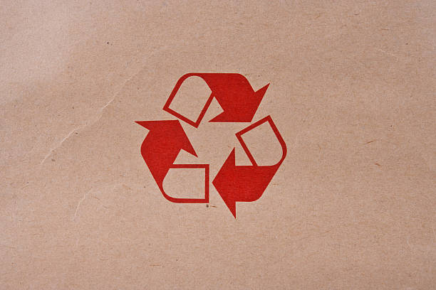 istock Recycled Symbol on Brown Paper 511479456