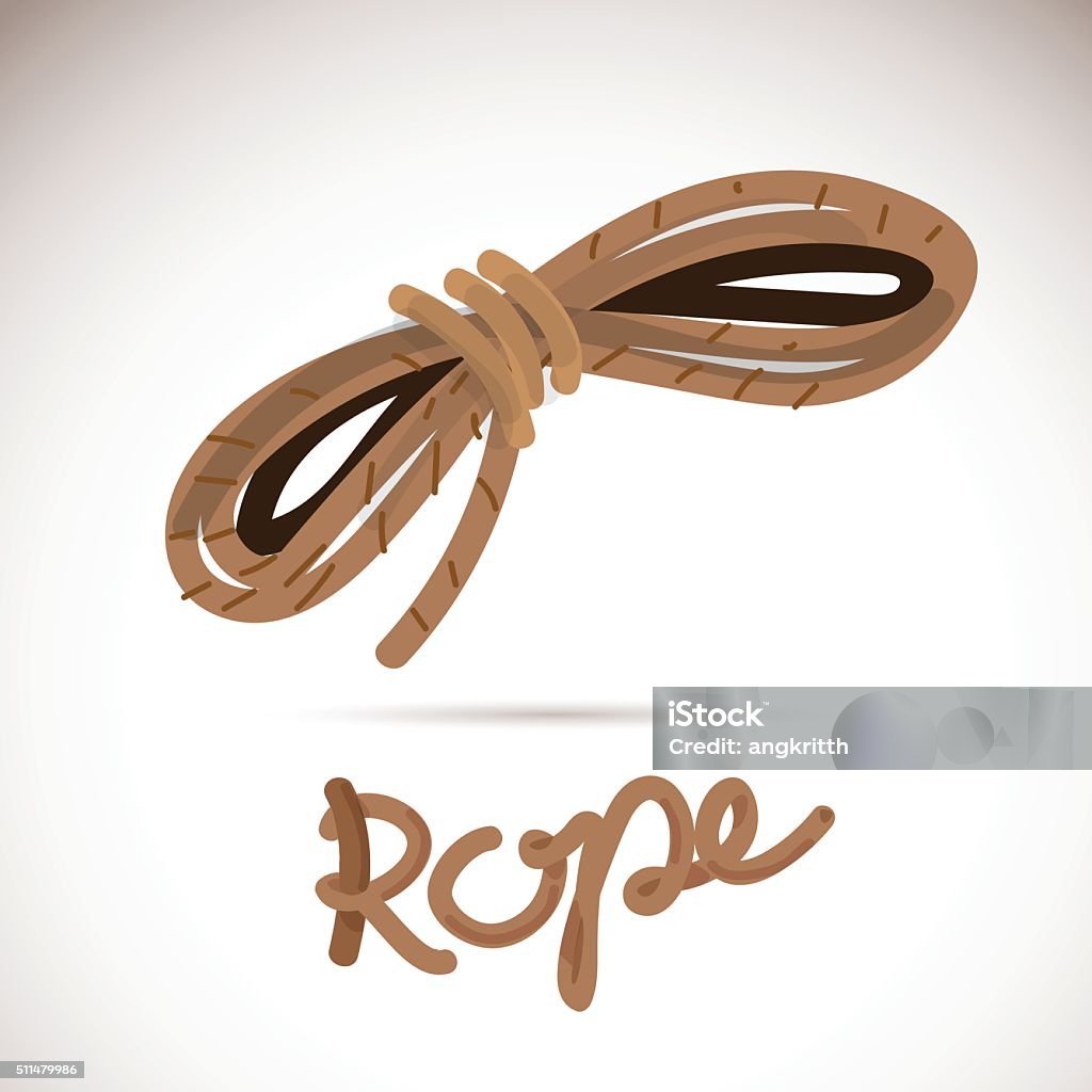 Ship Robe Vector Ship Rope With Typographic Vector Stock Illustration - Download Image ...