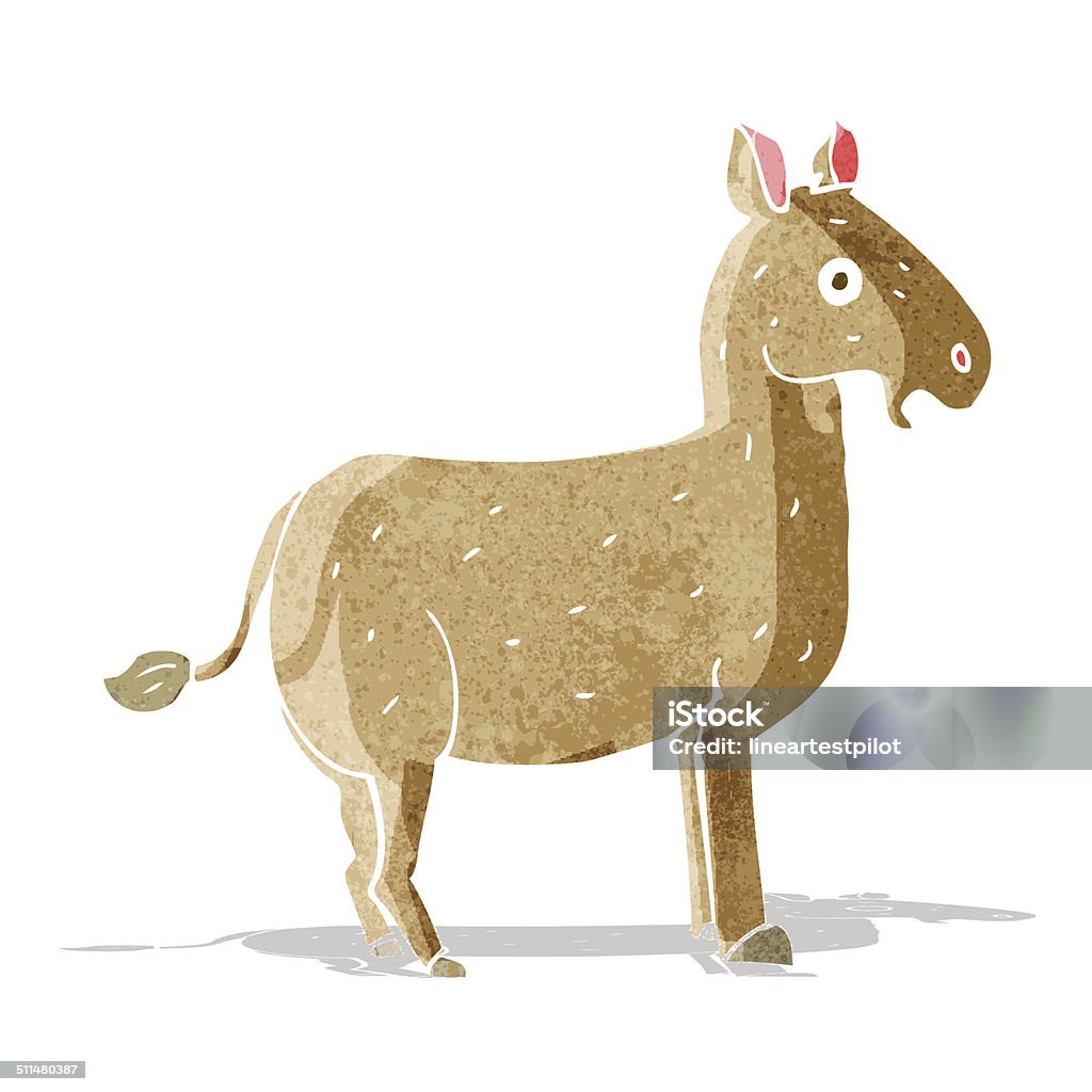Cartoon Mule Stock Illustration - Download Image Now - Cheerful, Clip ...
