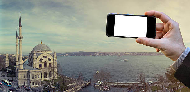 istock Taking picture of Dolmabahce mosque in istanbul 511482398