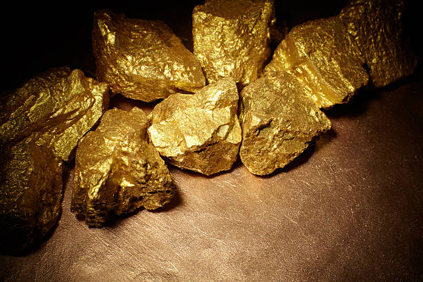 istock Closeup of big gold nuggets 511483768