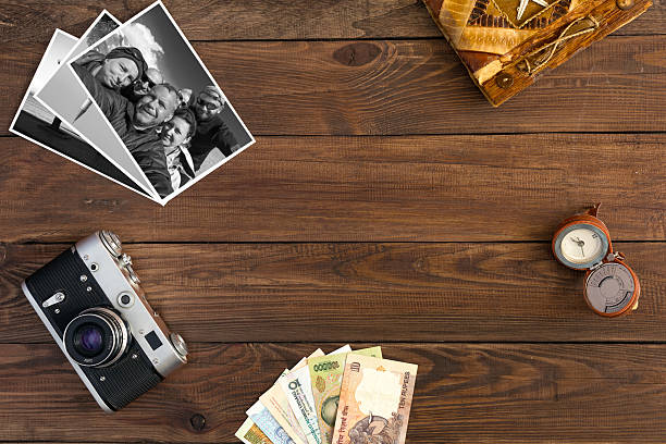 istock Travel Memories Vintage Composition with Black and White 511485570