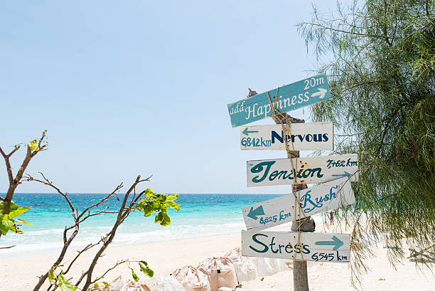 istock arrow sign with clear blue sea background 511487976