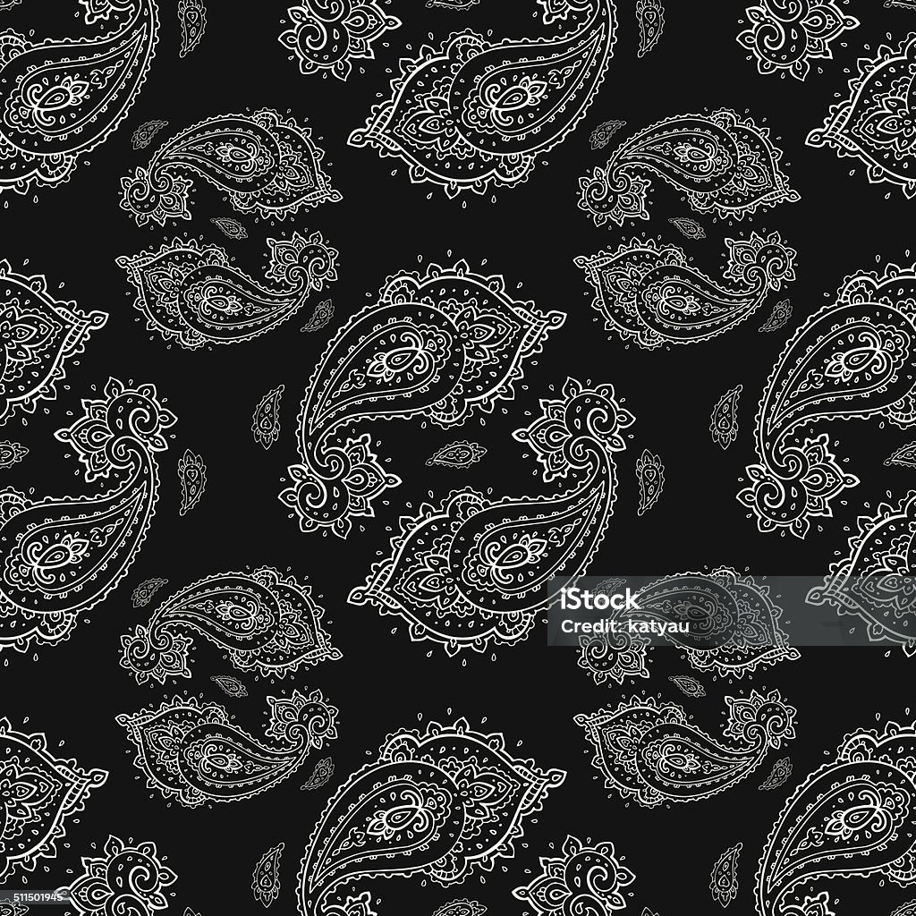 Seamless Paisley background. Seamless Paisley background. Elegant Hand Drawn vector pattern. Abstract stock vector