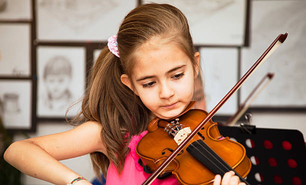 istock Little Girl Playing Violin 511502385
