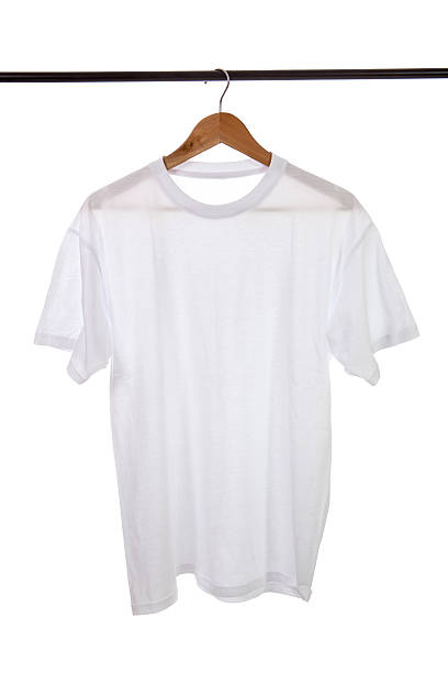 istock T-shirt hanging on a cloth hanger 511503101