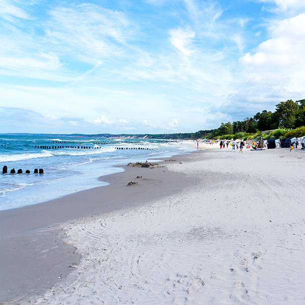 istock Baltic sea coast, sandy beach, people in background, Ustka, Poland 511503637