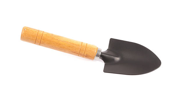 istock Steel shovel with a wooden handle 511506705