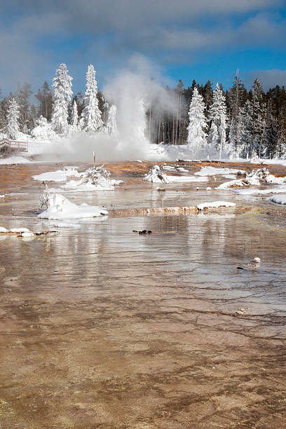 istock Fountain Paint Pots geothermal winter scene 511507211