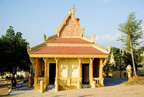 Hanoi, Vietnam - Nov 15, 2015: The Khmer pagoda in Hanoi, Vietnam