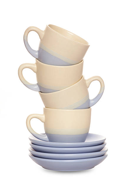 istock Isolated shot of four coffee cup on white background 511514630