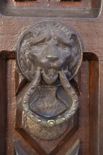 istock antique lion knocker from old door 511514636