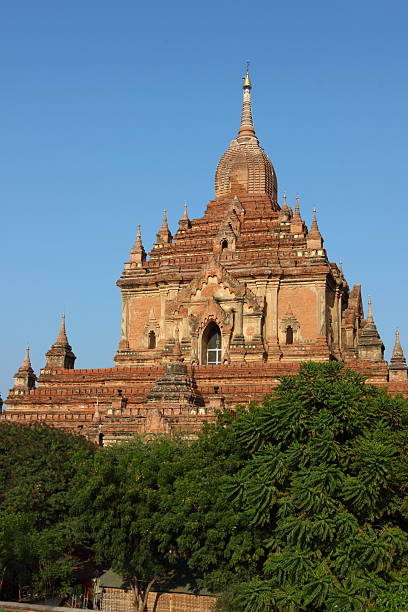 templi buddisti di bagan - gawdawpalin pagoda foto e immagini stock