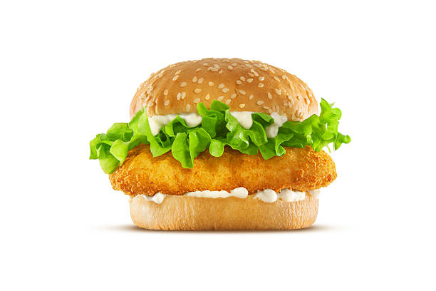 Fried Chicken Sandwich stock photo