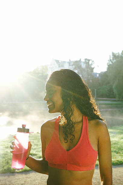 istock Cheerful Woman Relaxing After Workout 511522242