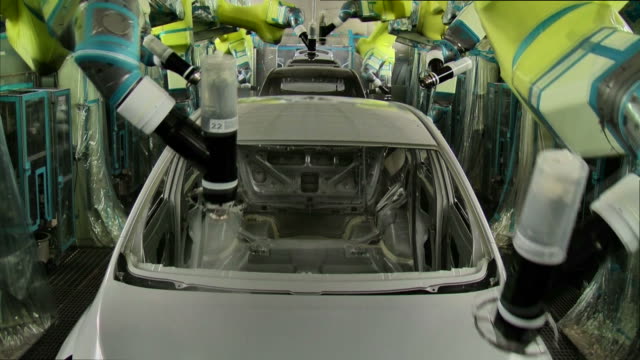 Technology of Automobile Factory, Robots in Factory
