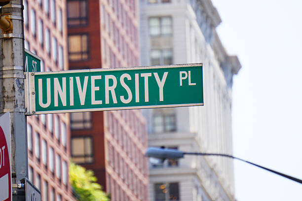 istock University street sign 511523503