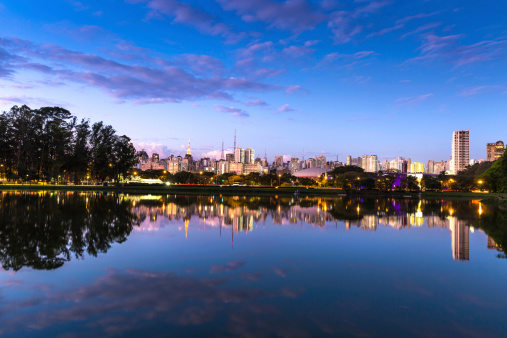 Ibirapuera Park (Portuguese: Parque Ibirapuera) is a major urban park in São Paulo, Brazil. It has a large area for leisure, jogging and walking, as well a vivid cultural scene with museums and a music hall.