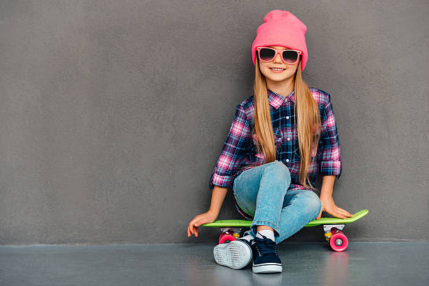 istock Carefree cutie with skateboard. 511528284