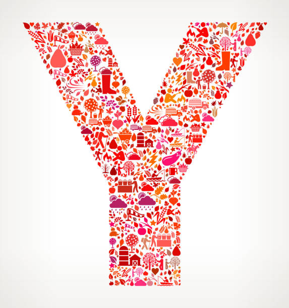 istock Letter Y on Autumn Seasonal royalty free vector art Pattern 511529125
