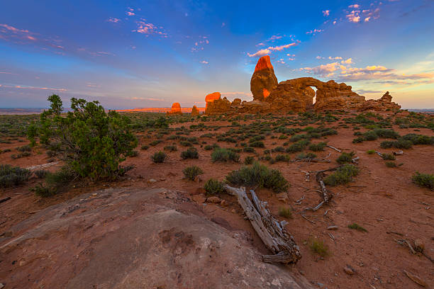 istock Turret Arch at sunrise 511529153