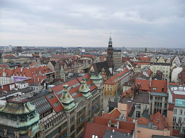 istock church spire and rooftop view of krakow 511529552