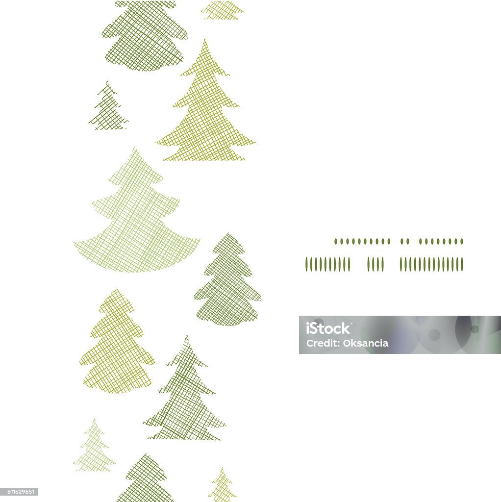 Green Christmas trees silhouettes textile vertical frame seamless pattern background vector green Christmas trees silhouettes textile vertical frame seamless pattern background Abstract stock vector