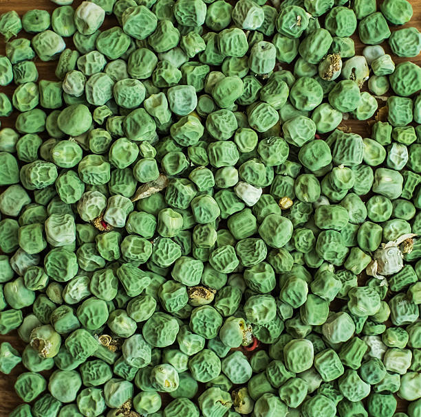 Dried green peas background