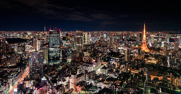 paisaje tokio - hamamatsucho fotografías e imágenes de stock