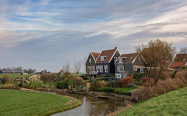 istock Look at a hamlet on the island Marken, Netherlands. 511530190