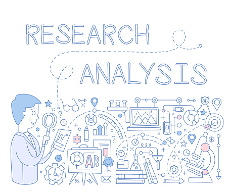 Analysis Reference Images Research Analysis Infographics Vector Illustration Stock Illustration ...