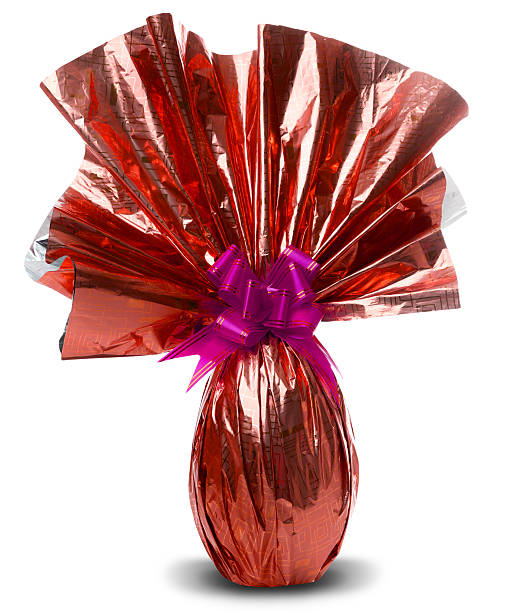 istock Brazilian Easters Egg in red isolated on a white background 511535418