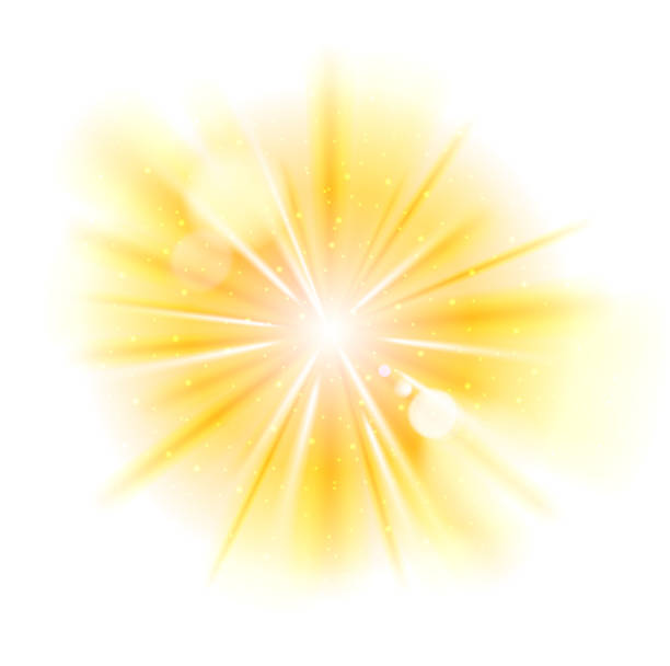Yellow light sunburst background Yellow light sunburst background. Vector star burst with sparkles illustration. exploding star stock illustrations